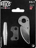 Felco Hand Pruner Replacement Kit (7/3-1) - Spare Blade, Spring, & Adjustment Key for Garden Shears & Clippers