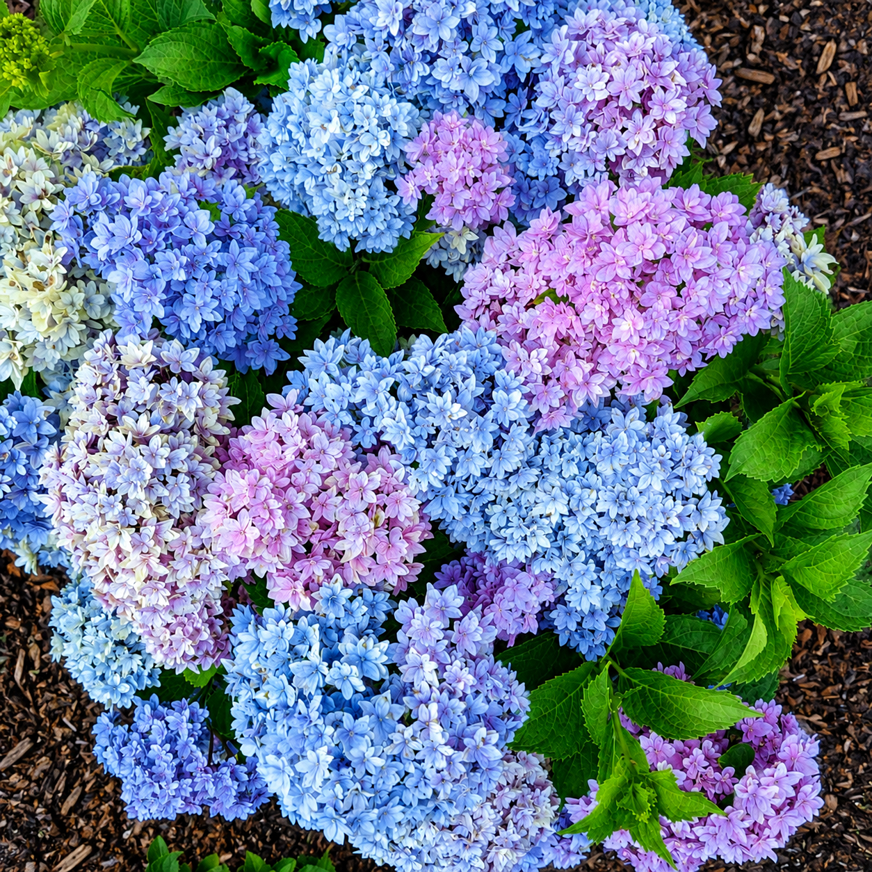 Starfield® Reblooming Hydrangea-Double-flowered hydrangea, Easy Bloom series.